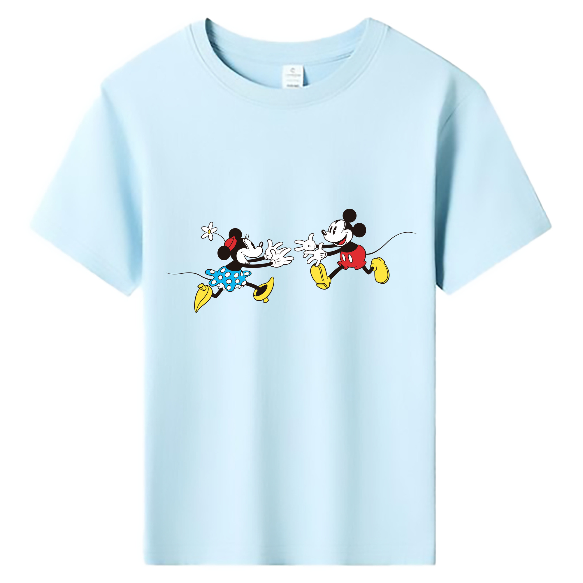 ミッキーマウス Mickey Mouse 綿100％キッズTシャツ（フロントプリント）